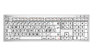Billede af LogicKeyboard ALBA Sort på Hvid Mac