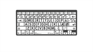 Billede af LogicKeyboard Bluetooth Sort på Hvid Mac & iPad