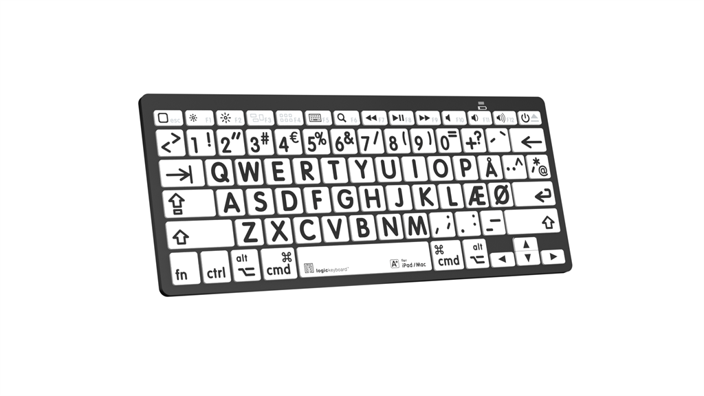 LogicKeyboard Bluetooth Sort på Hvid Mac & iPad - Billede 2