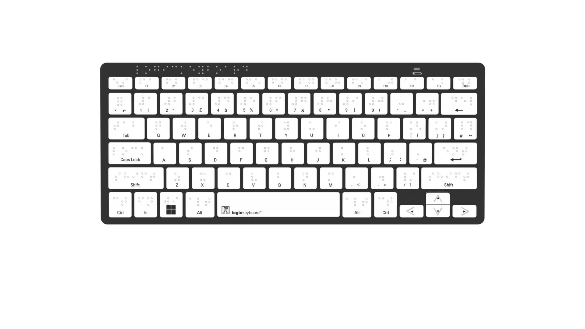 Billede af LogicKeyboard Punkttastatur Windows udviklet til punktindlæring