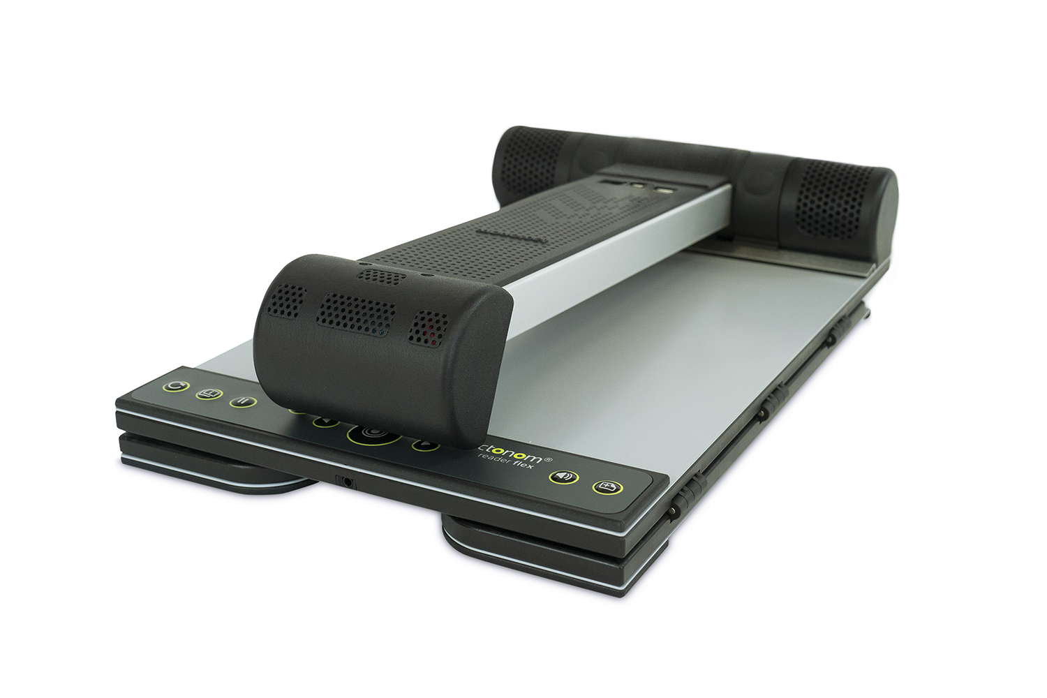 Billede af Tactonom Reader Flex foldet sammen og med siderne foldet ind