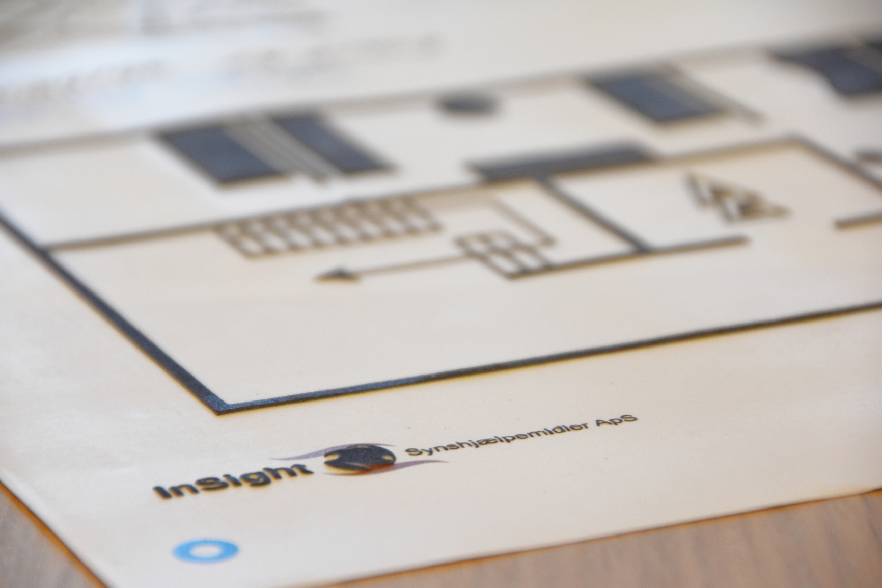 Billede af en taktil illustration set tæt på