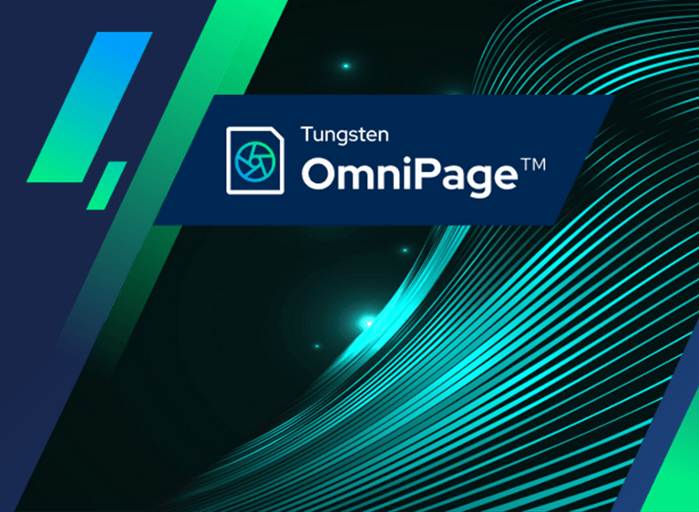 Skærmbillede af Tungsten OmniPage TM Logo