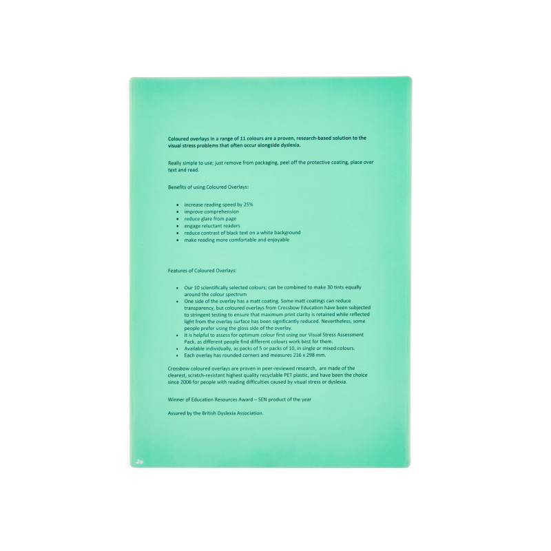 Billede af Crossbow Farvet Læsefolie i farven Jade Grøn
