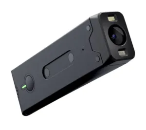 Billede af OrCam MyEye Pro med de to magneter og Tænd Sluk knappen