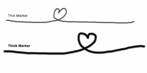 Billede af Swell Touch Tusch i tyk eller tynd udgave