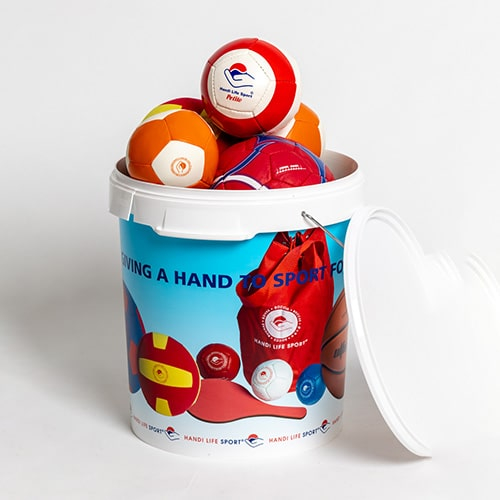 Pakke 3 Billede af Handi Life Sport Aktivitetssæt Spand med bolde i