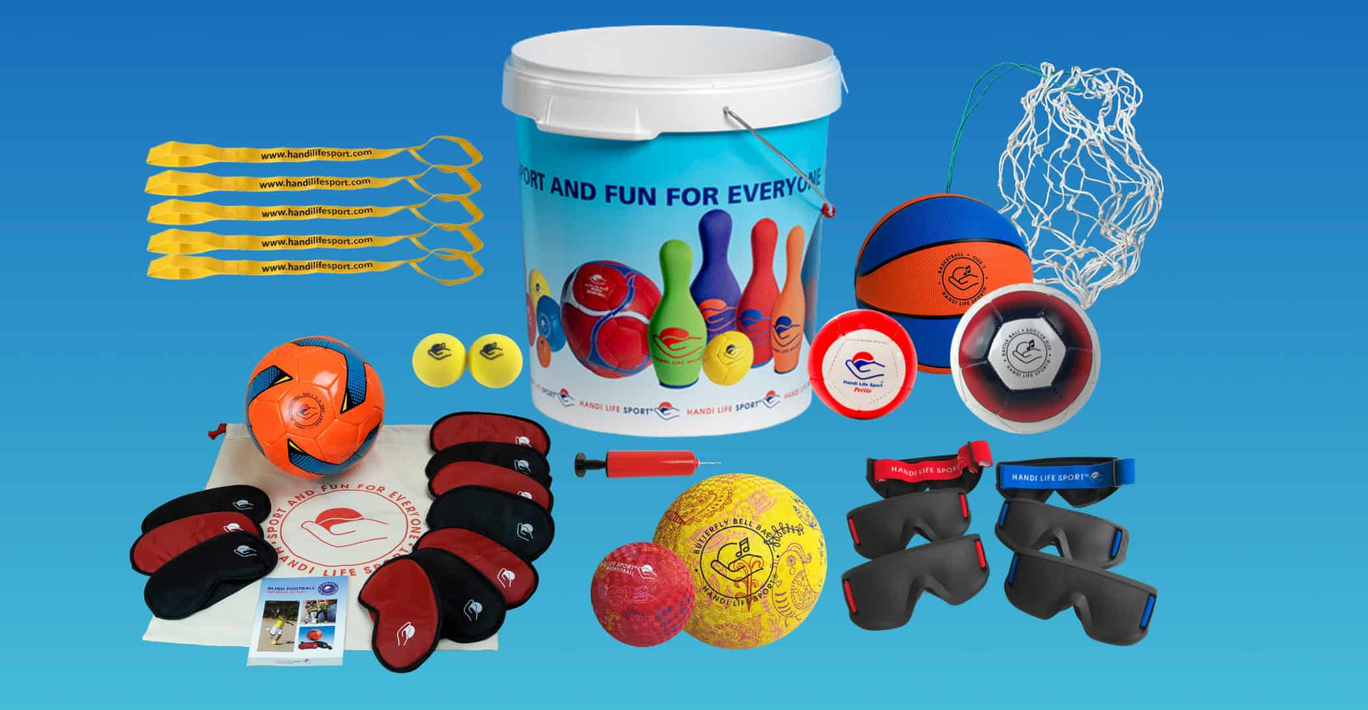 Pakke 3 Billede af Handi Life Sport Aktivitetssæt hvor det hele er samlet