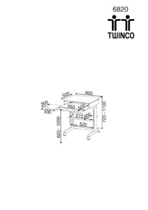 Stregtegning af Billede af TWINCO CLICK Arbejdsstation Computer CCTV