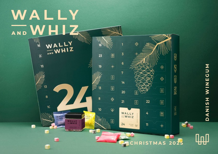 Udklip af Wally and Whiz julekalender 2025 fra katalog