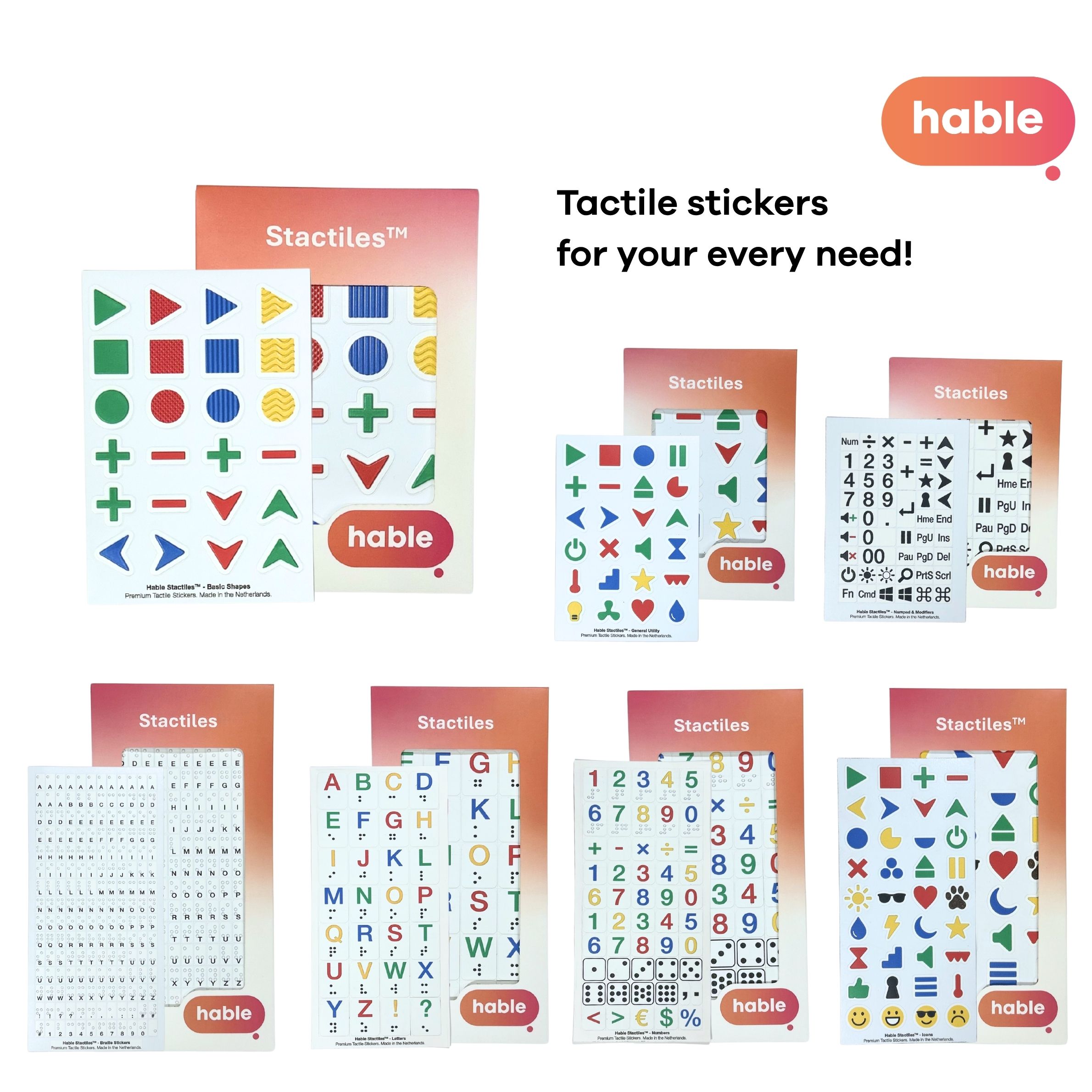 Stactiles - Basic Shapes overblik